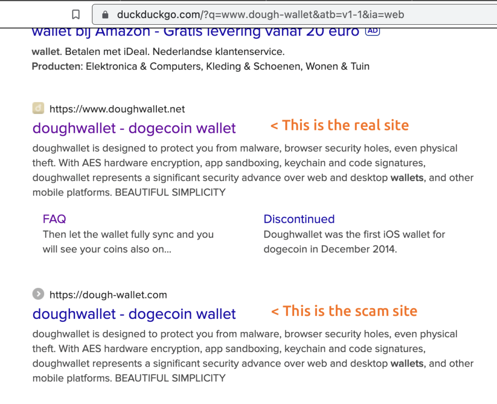 doughwallet scam site