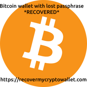 Bitcoin wallet with lost passphrase recovered