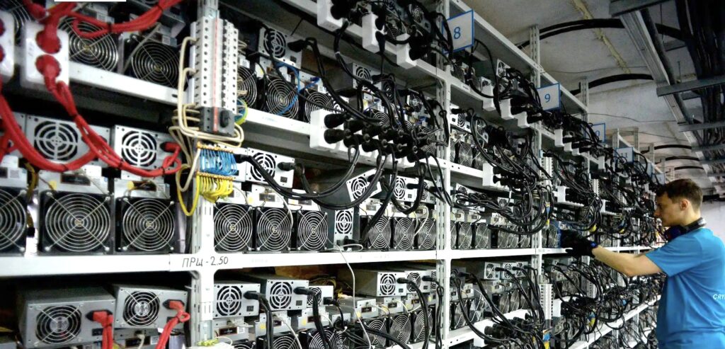 Bitcoin mining farm